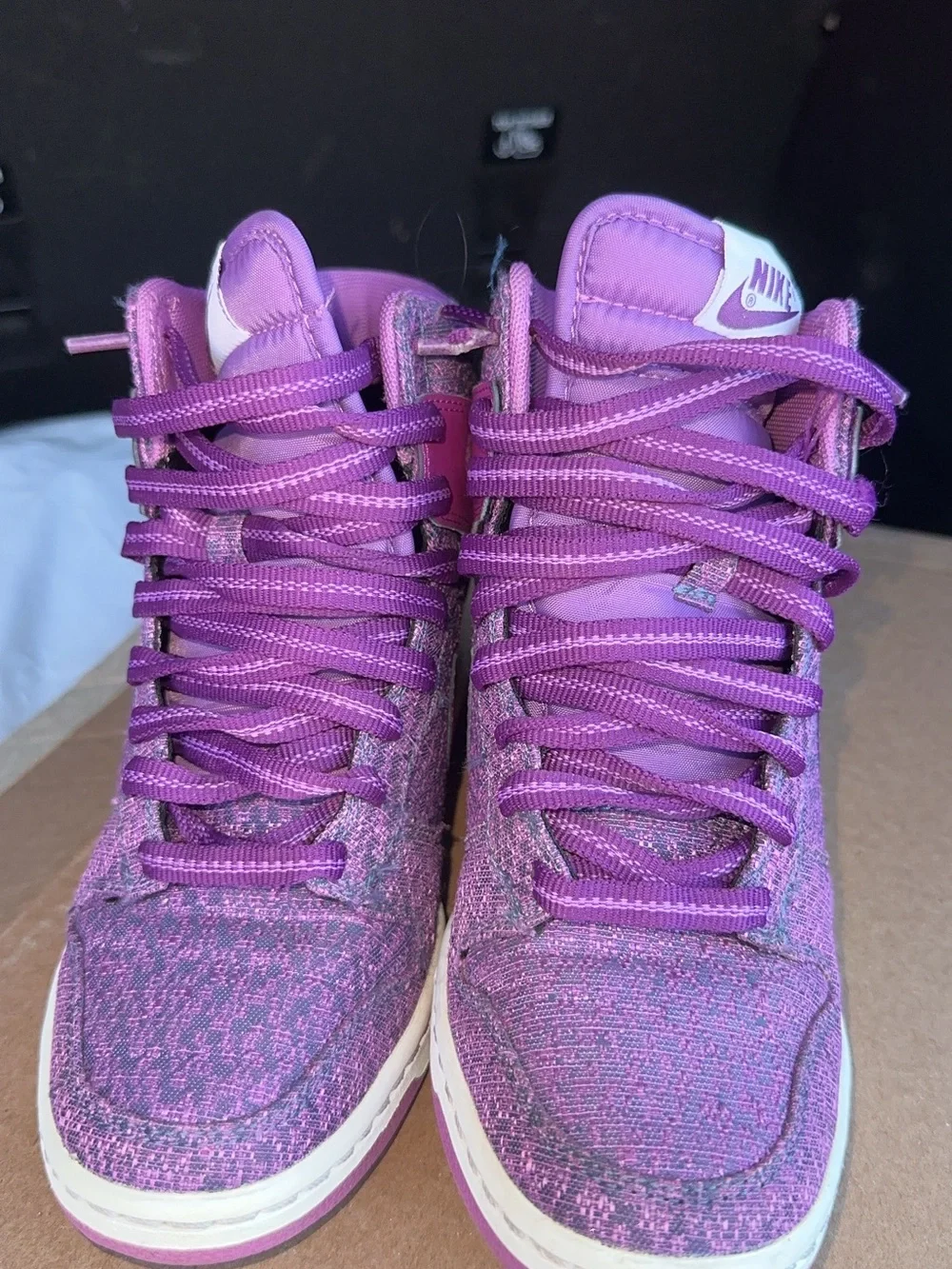 Nike Dunk Sky Hi Magenta/Purple High-Top Sneakers